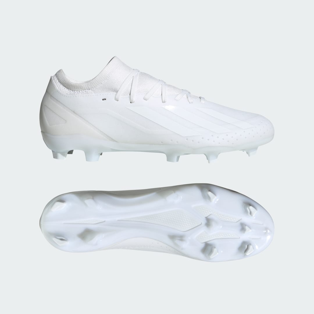 X Crazyfast.3 Firm Ground Soccer Cleats Cloud White / Cloud White / Cloud White