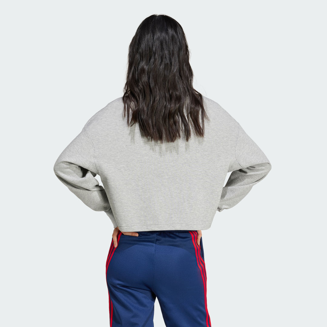 Adidas ALL SZN Ribbed V-Neck Sweatshirt