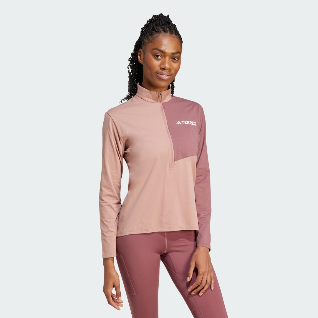 Adidas Terrex Multi Climacool Longsleeve met Halflange Rits