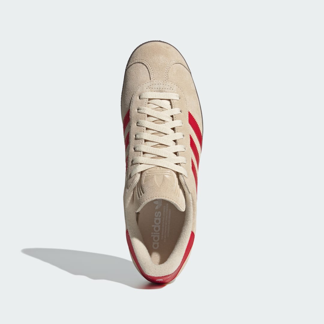 Adidas Gazelle sneaker Sand Strata / Better Scarlet / Cloud White