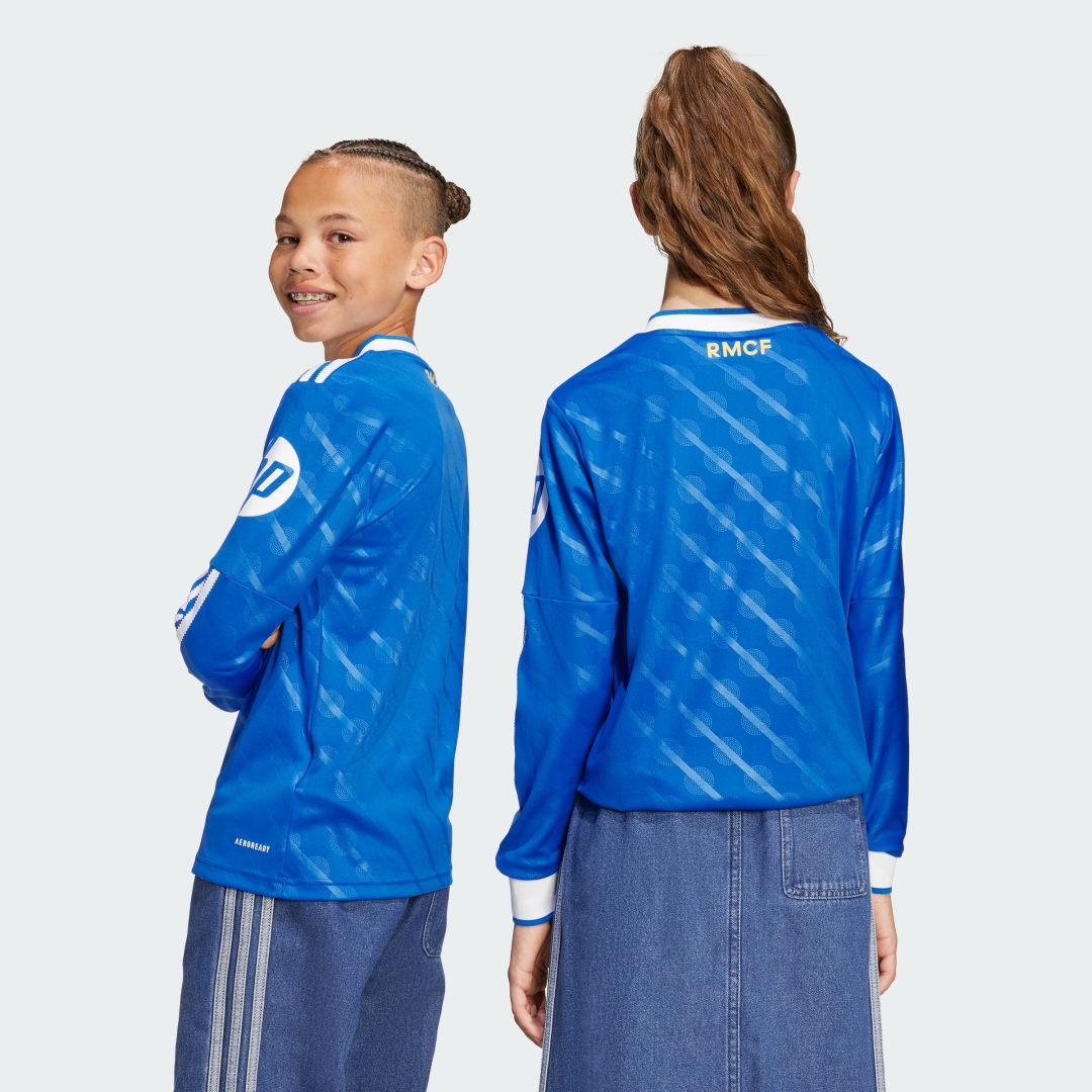 Adidas Real Madrid 25 26 Derde Thuisshirt met Lange Mouwen Kids