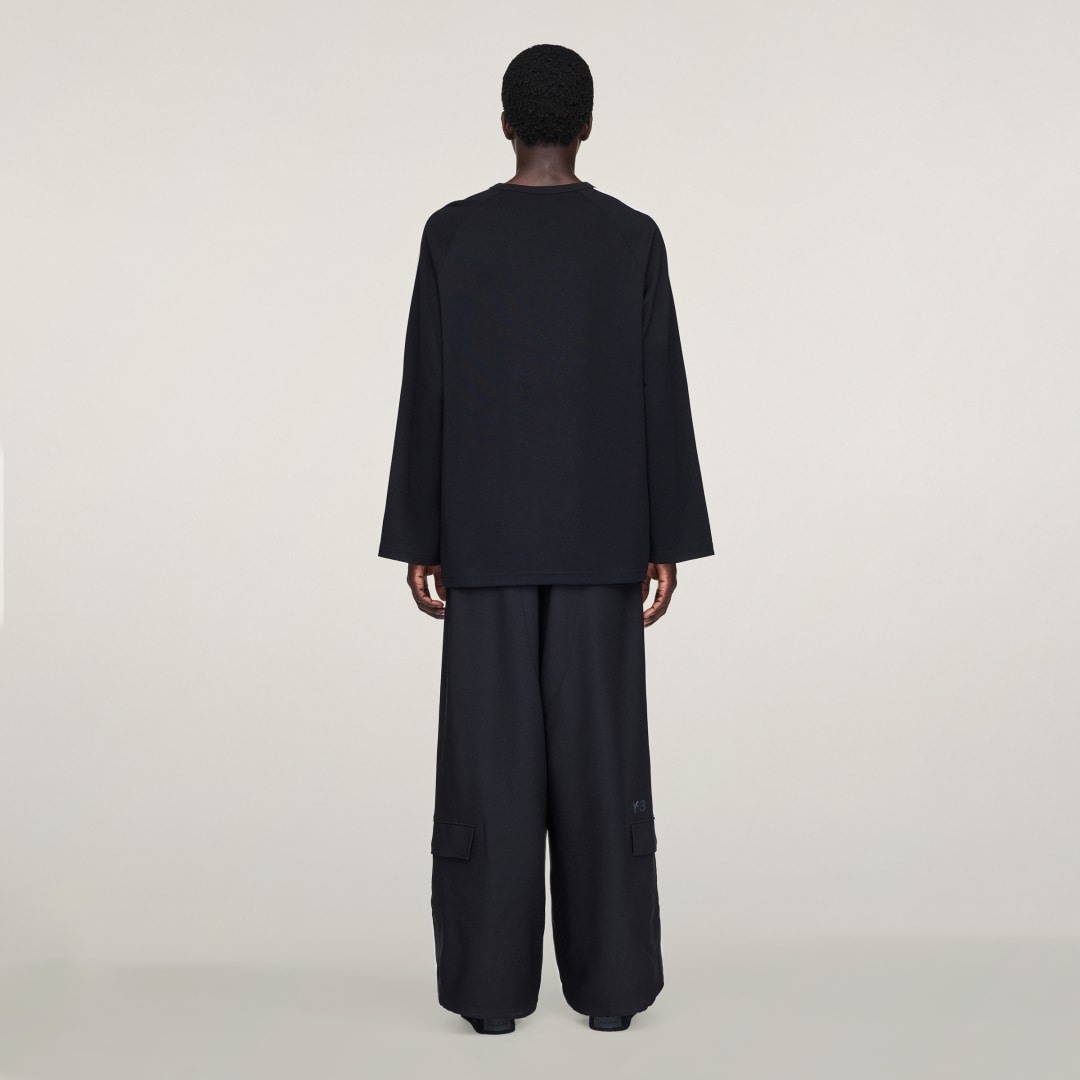 T shirt manches longues 3 bandes Y 3 - vue 3