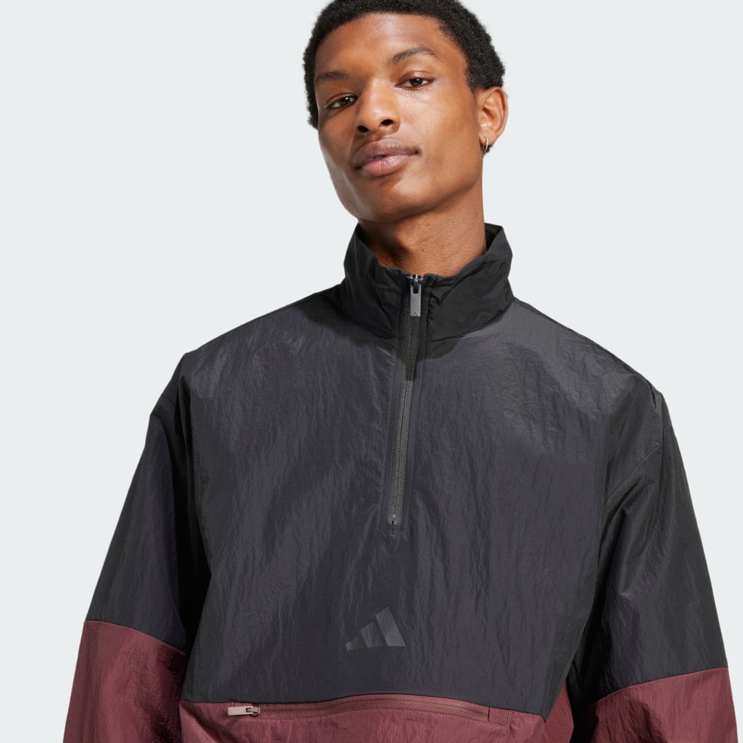 Adidas Future Icons 3-Stripes Woven Sweatshirt met Halflange Rits