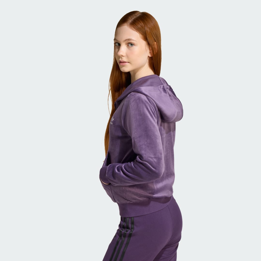 Adidas Velours Rits Hoodie