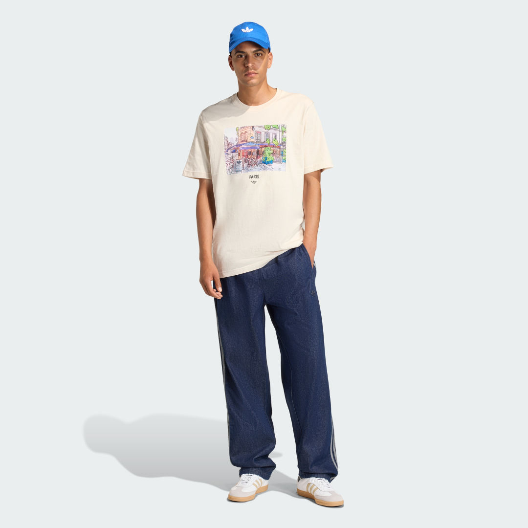 T SHIRT GRAPHIQUE PAINTING PARIS STREET VIEW - vue 3