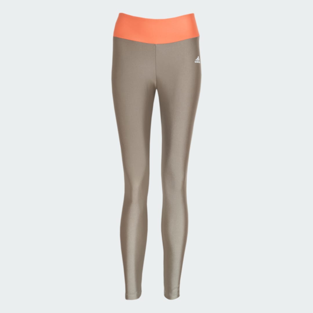 

adidas Licras Designed to Move Colorblock Pretina Alta Mujer, Plata