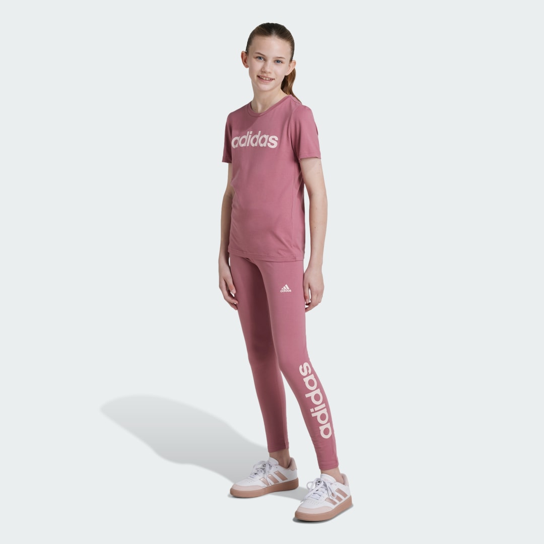 Adidas Essentials Linear Logo Katoenen Legging