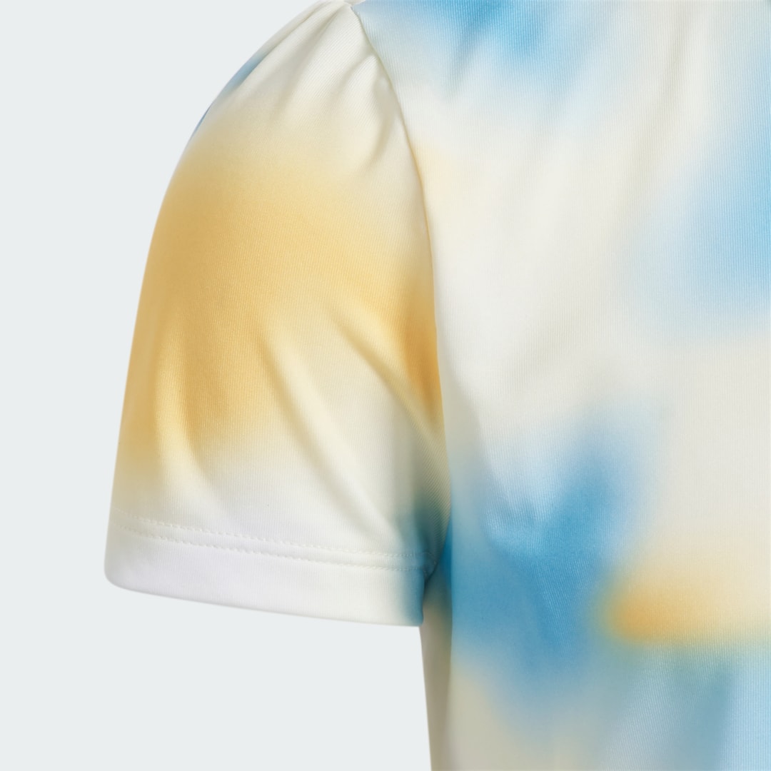 Adidas Girls' Allover Print Poloshirt