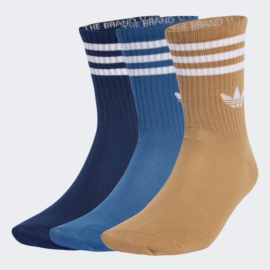 Adidas Originals Sokken met logostitching in een set van 3 paar model 'Crew'