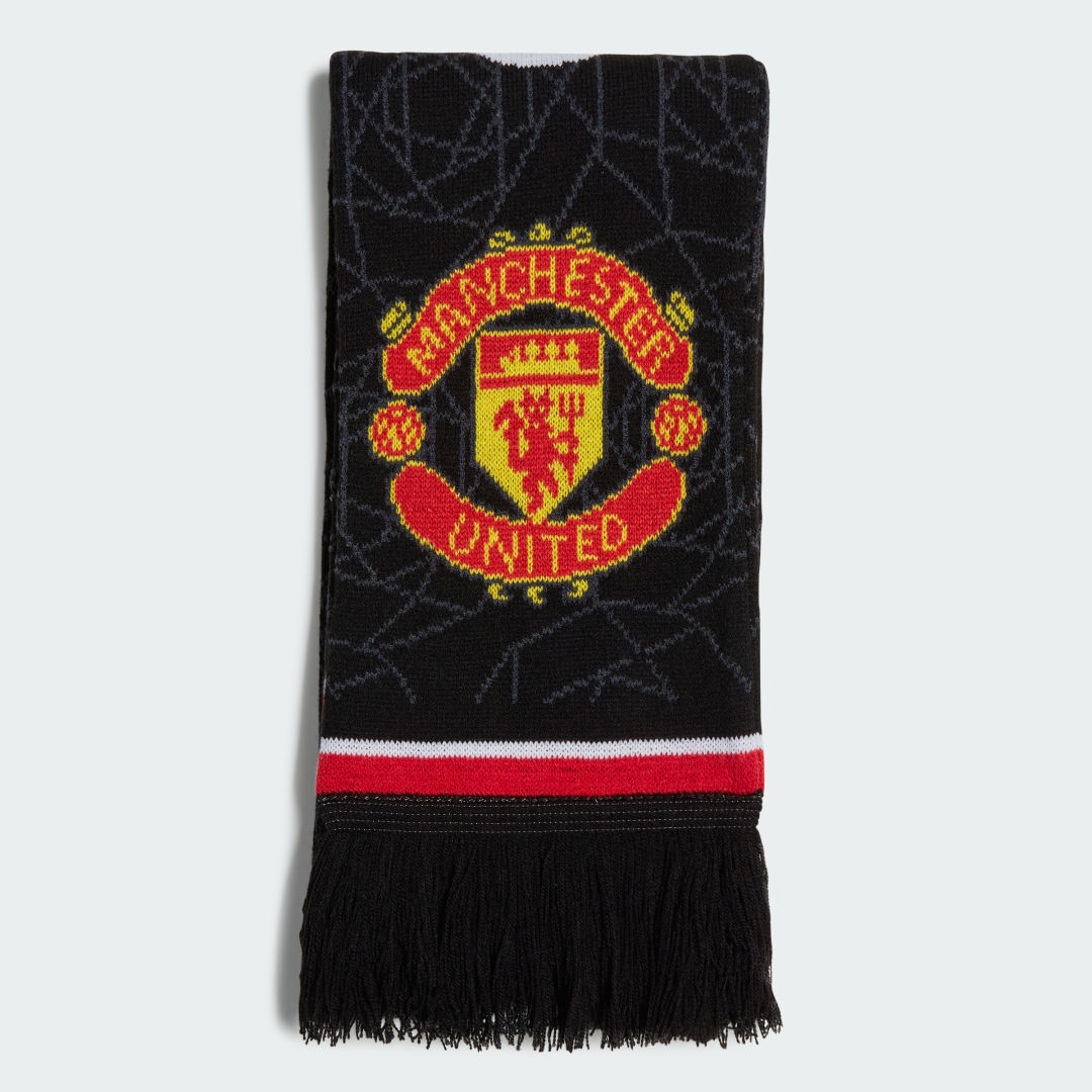 adidas Performance Manchester United Thuis Sjaal - Unisex - Zwart- Volwassenen (M/L)