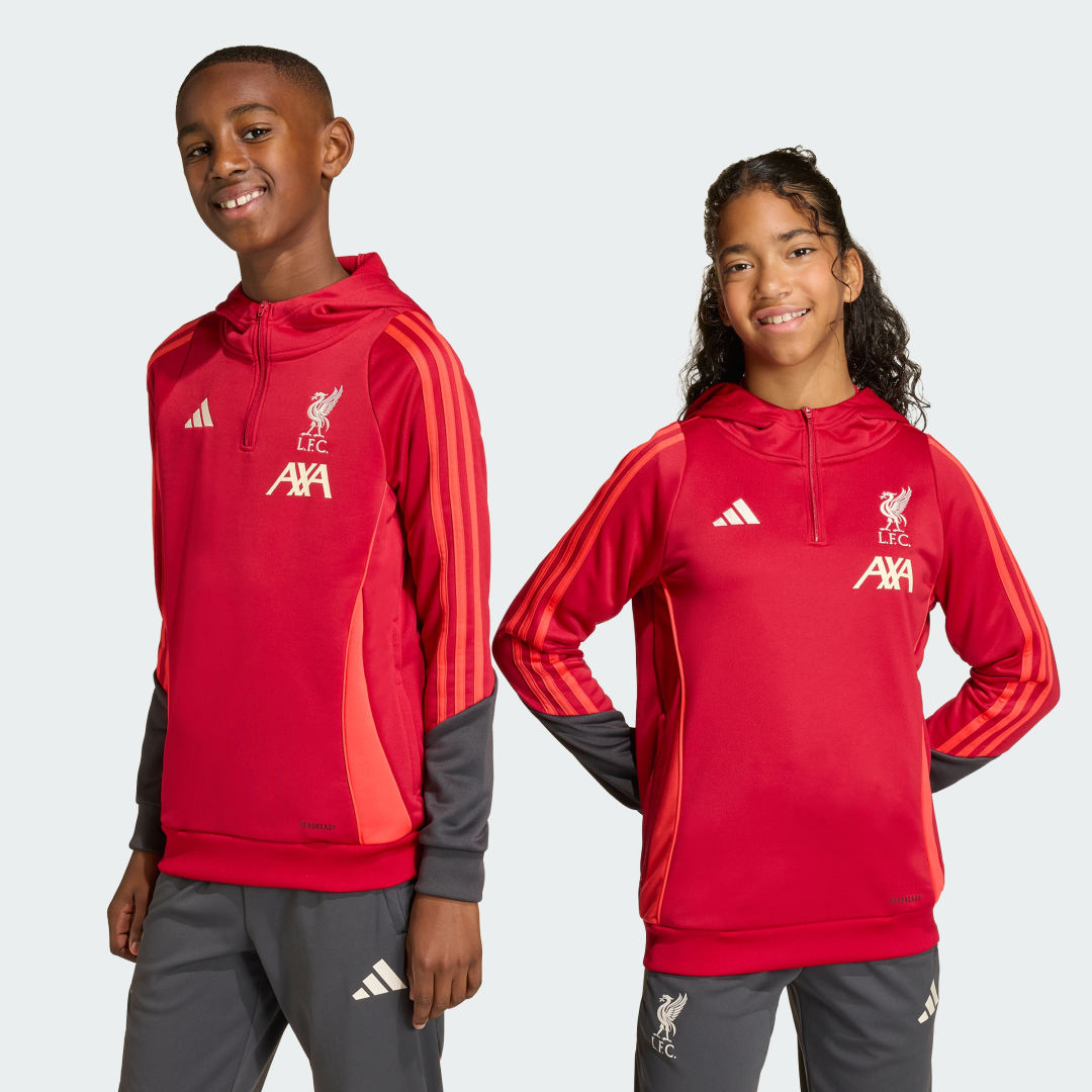 Sweat shirt à capuche d'entraînement Liverpool FC Tiro 25 Competition Enfants