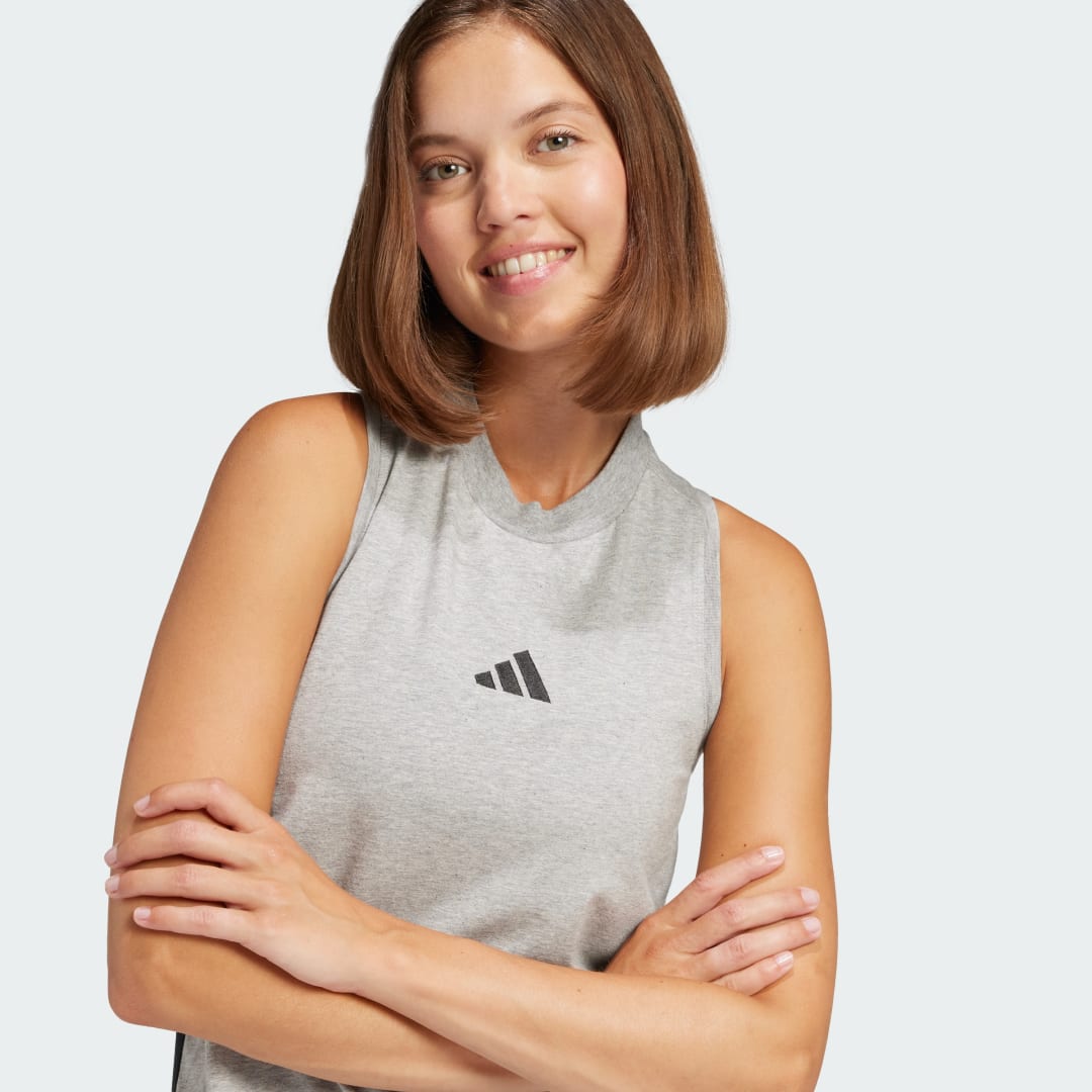 Adidas Essentials 3-Stripes Lange Racerback Jurk