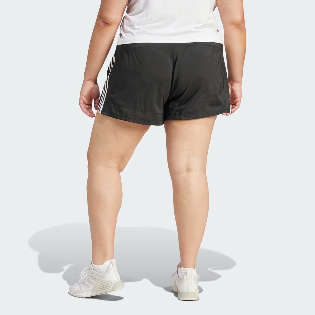 Adidas Performance Pacer Training 3-Stripes Geweven High-Rise Short (Grote Maat)