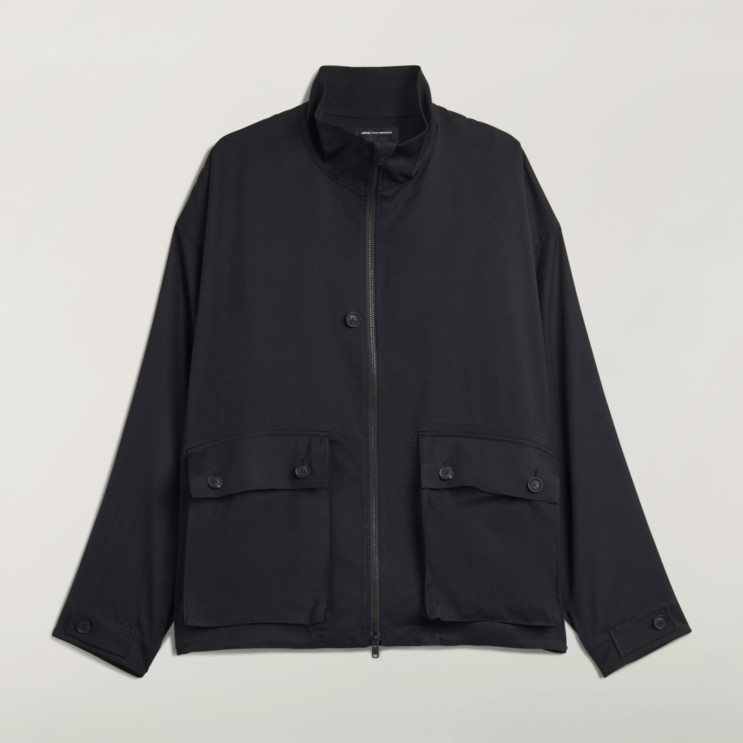 Adidas Y-3 Rayon Twill Zip Top