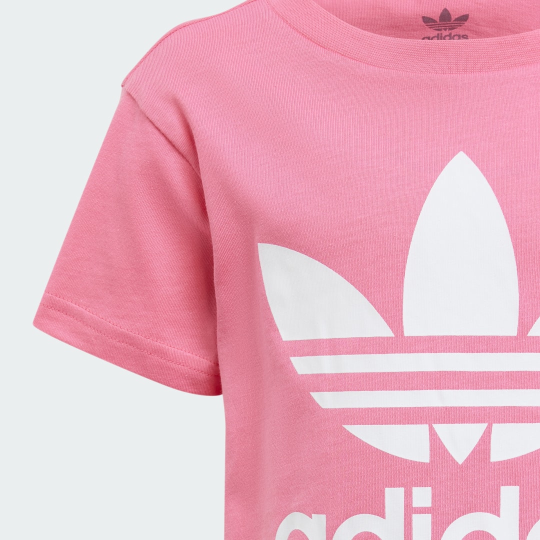 

adidas Playera Adicolor Trifolio Niño, Rosa fusion
