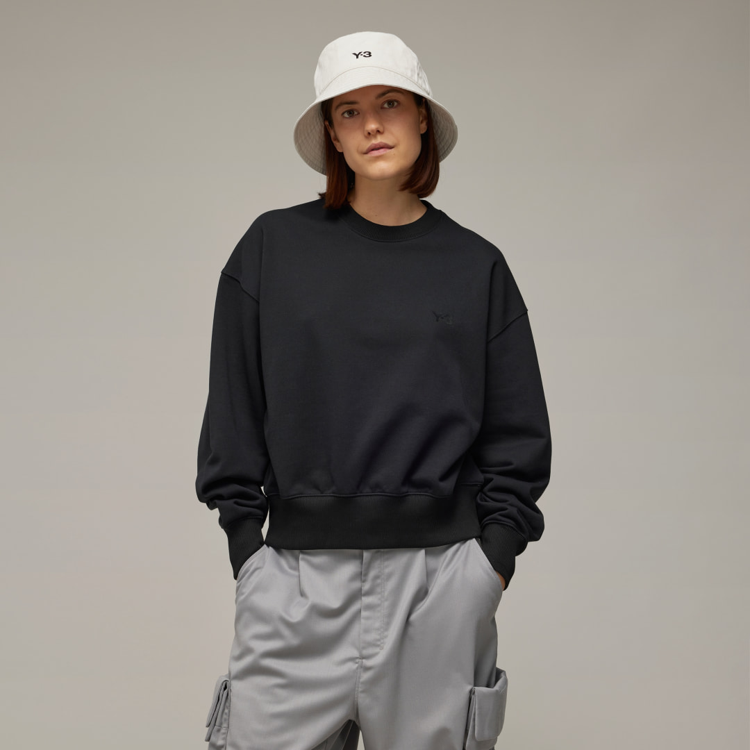 Adidas Y-3 French Terry Boxy Crew Sweatshirt