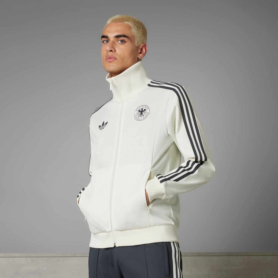 Adidas Originals Ger y OG Beckenbauer Track Top Off White- Off White
