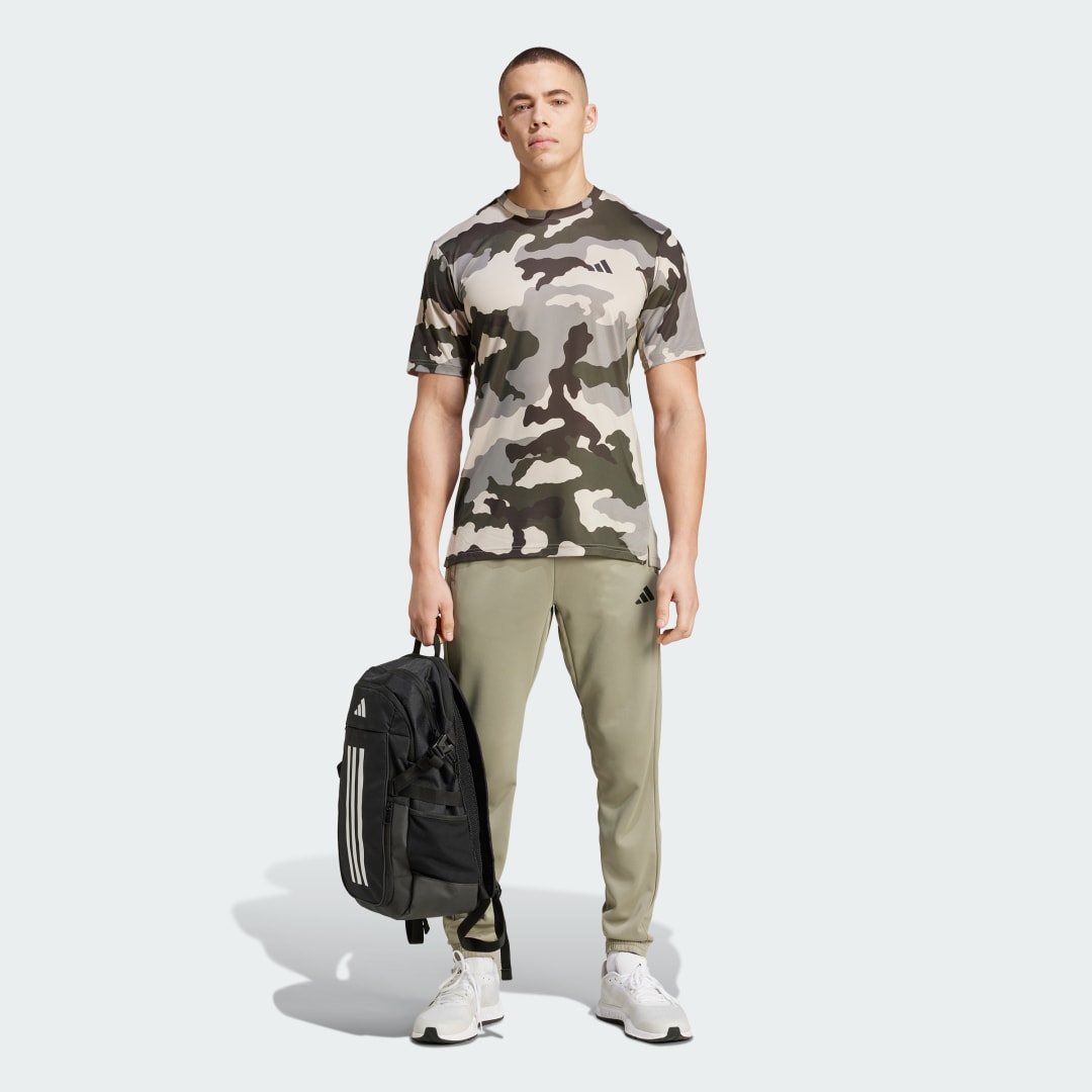 Adidas Train Essentials Camo Allover Print T-shirt