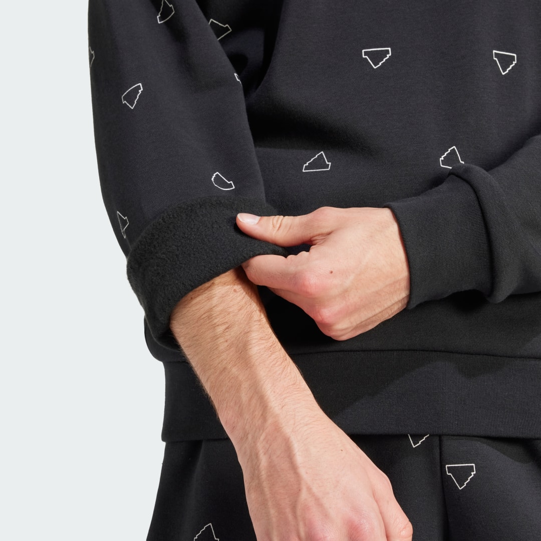 Adidas Seasonal Essentials Monogram Graphic Sweatshirt