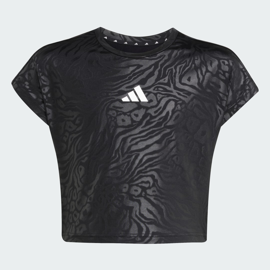 Adidas All Sports Animal Print Crop T-shirt