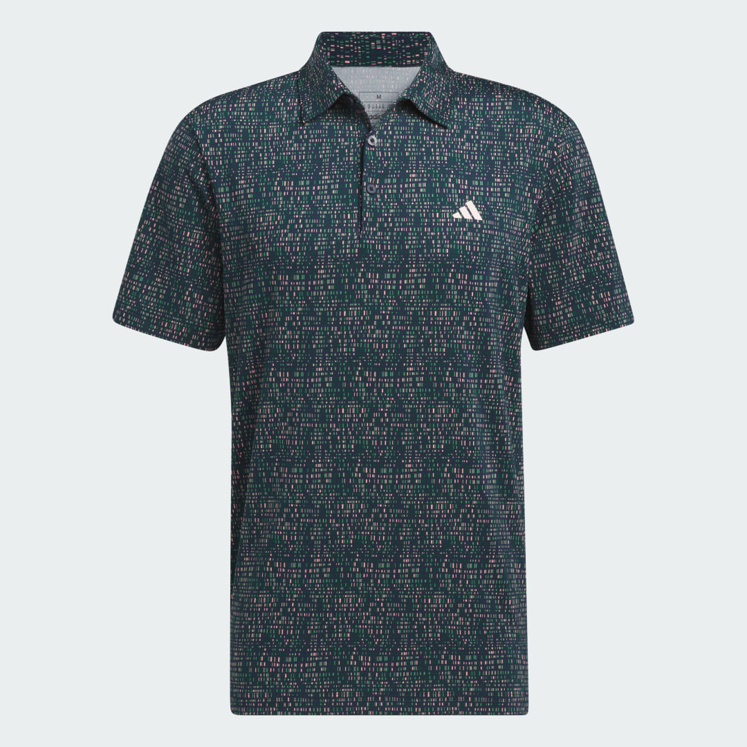 

adidas Playera Polo Ultimate365 Power Grid Estampada Hombre, Collegiate azul
