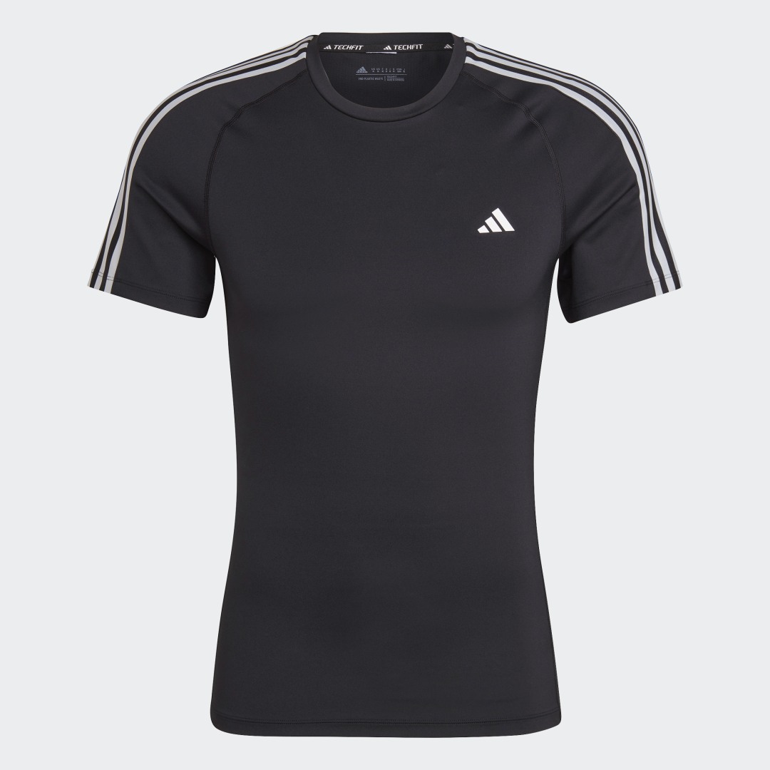 adidas Techfit 3-Stripes Training Tee