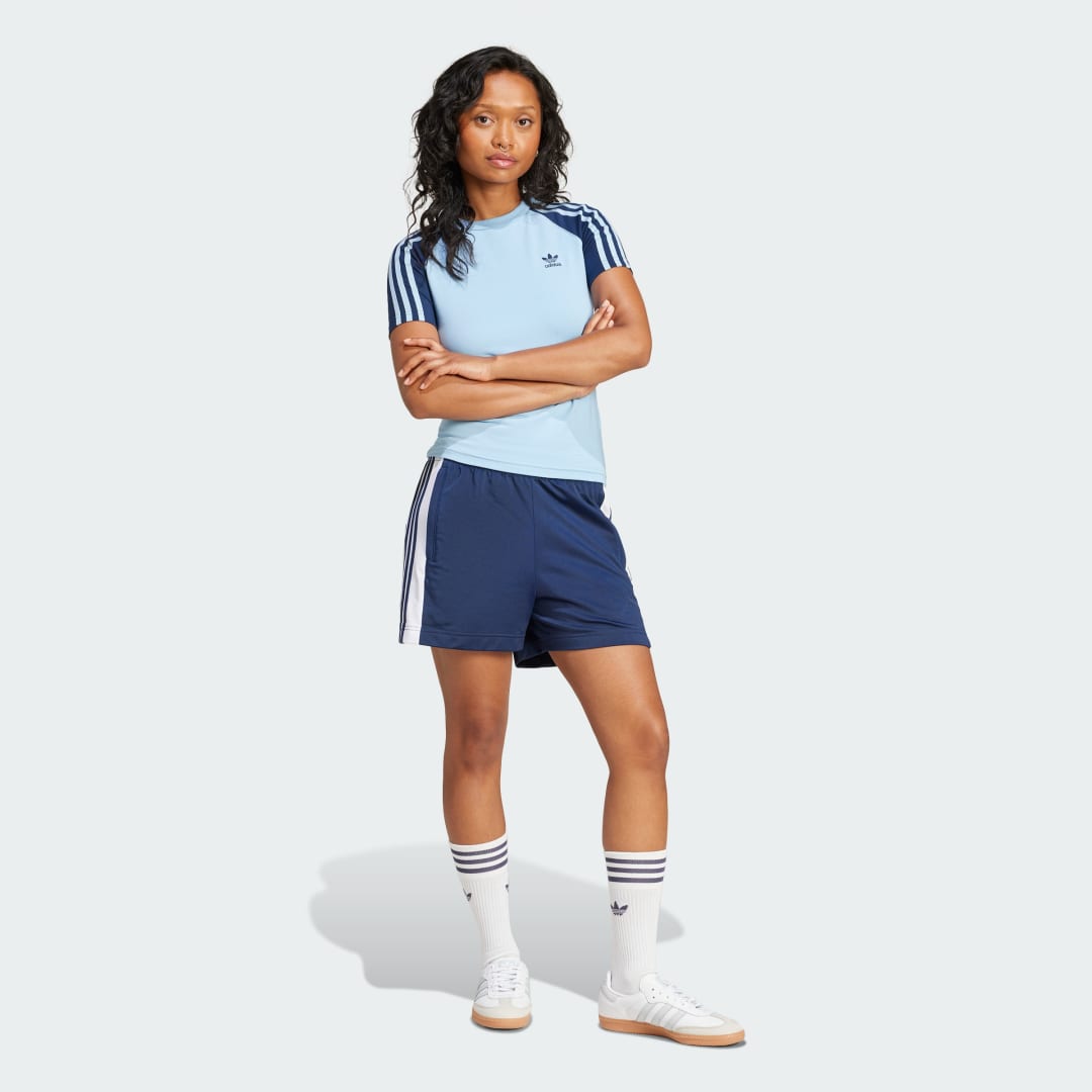 Adidas Adicolor 3-Stripes Raglan Slim-fit T-shirt