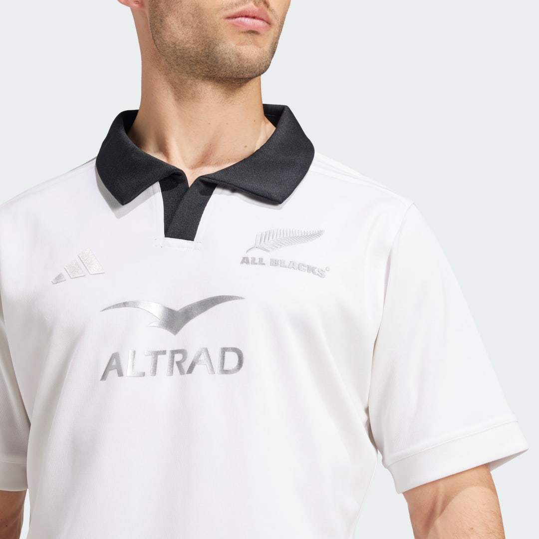Adidas All Blacks Rugbyshirt met Korte Mouwen