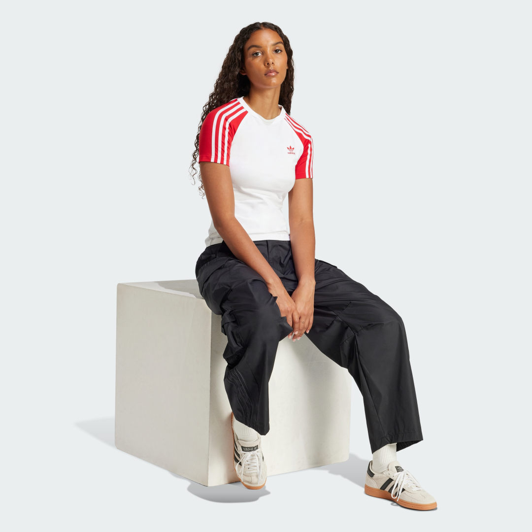 Adidas Adicolor 3-Stripes Raglan Slim-fit T-shirt