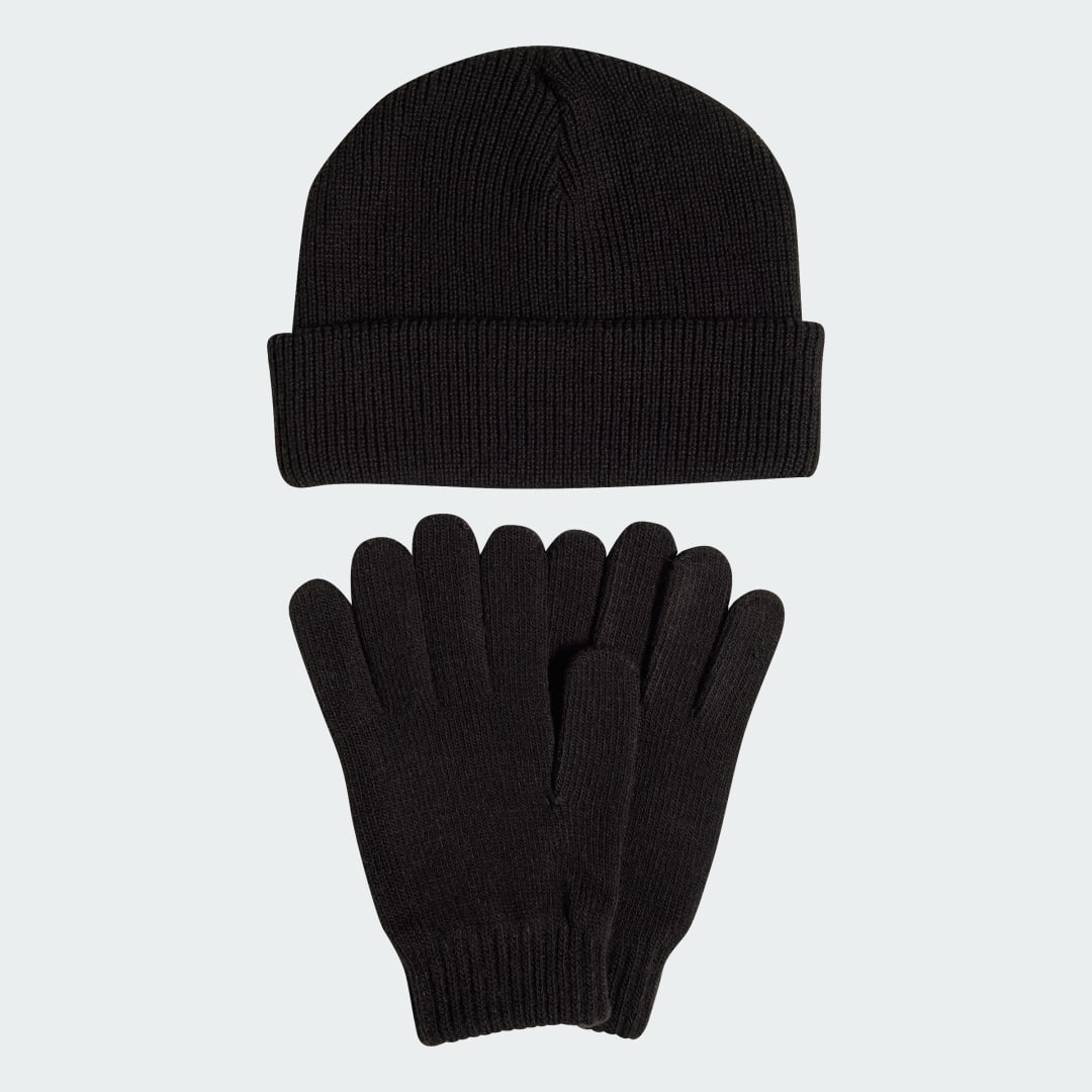 Adidas Originals Glove Beanie Set Mutsen in zwart formaten: ONE SIZE