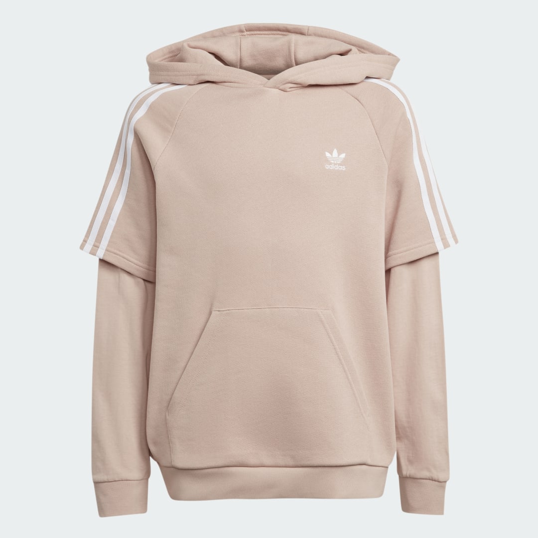 

adidas Buzo con Capucha Trifolio Kids Niño, Beige