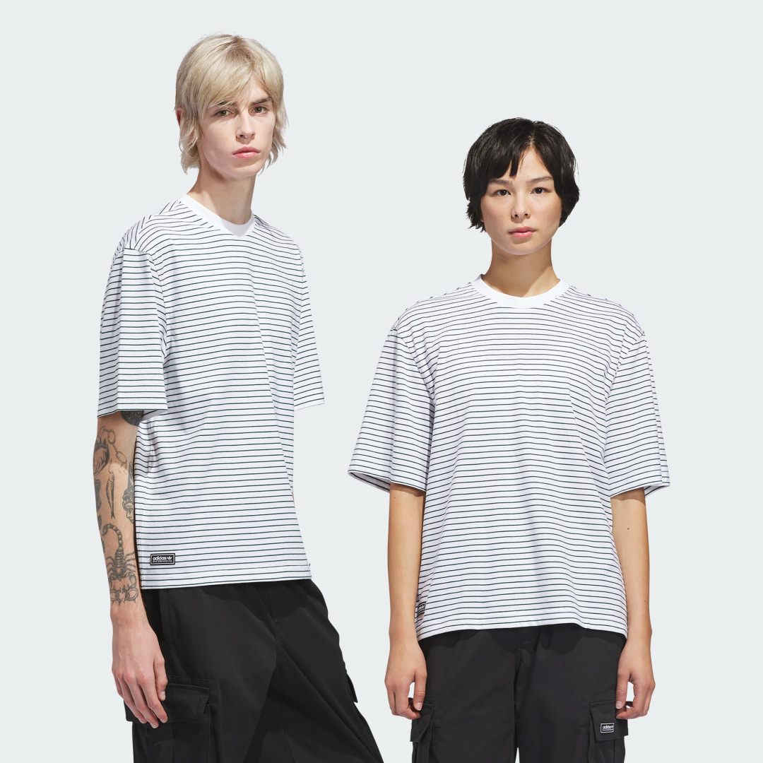 SKATEBOARDING YARN DYE TEE