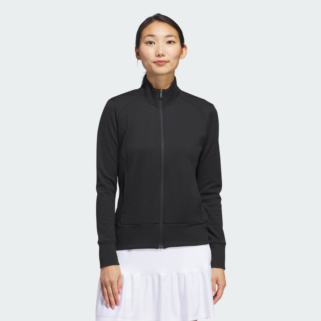 Image of adidas Ultimate365 Textured Jacket Black XS - Women Golf Jackets