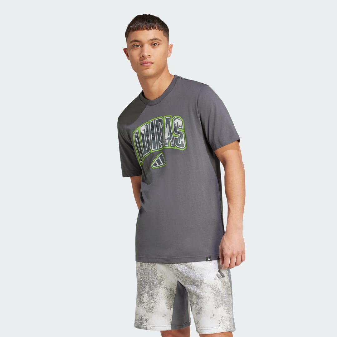 Thumbnail - Camo Script Graphic T-Shirt
