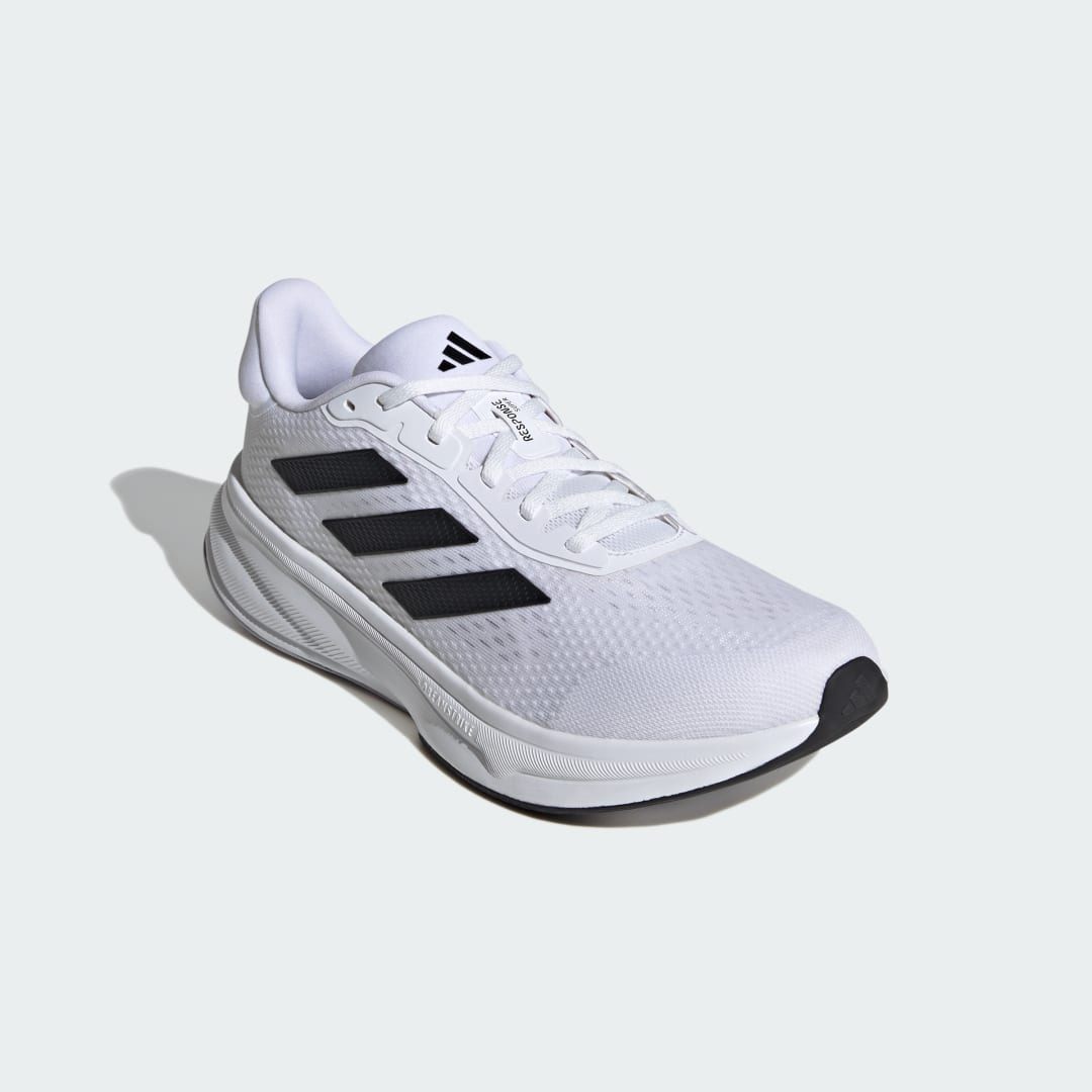 

adidas Tenis Response Super Unisex, Blanco/negro/halo plata