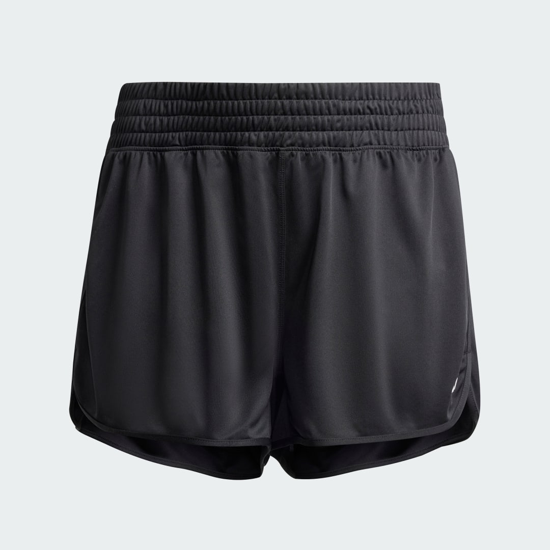 Adidas Pacer Essentials Knit High-Rise Shorts (Plus Size)