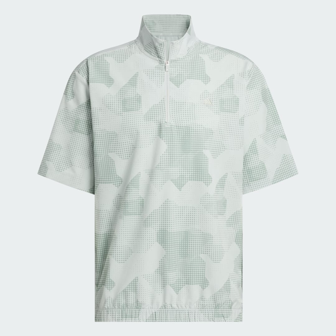 Adidas Go-to DWR Pullover met Korte Mouwen en Halflange Rits