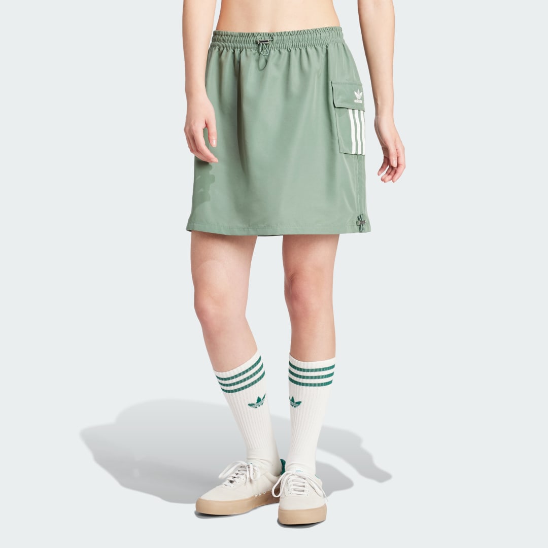 Adidas Originals 3-Stripes Cargo Skirt Trace Green- Dames Trace Green
