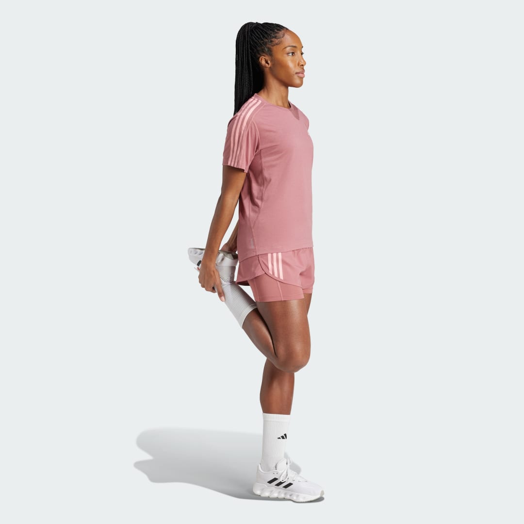Adidas Own the Run 3-Stripes T-shirt