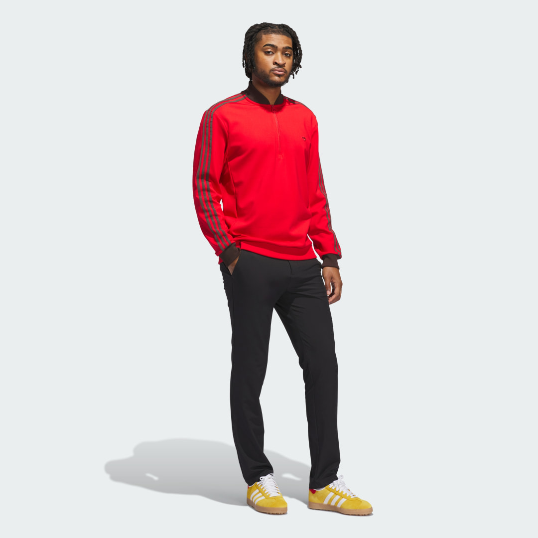 Adidas Originals 3-Stripes Sweatshirt met Korte Rits