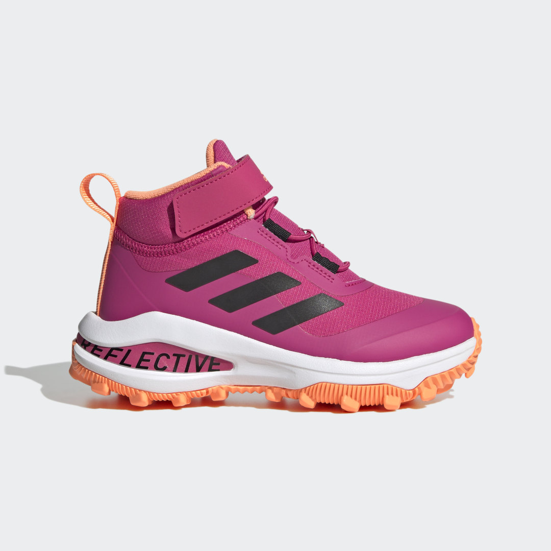 Adidas Fortarun kindersneaker oranje, zwart en roze