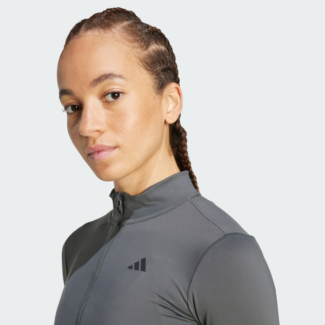 Adidas Hyperglam Rib Zip Thru Cover-Up