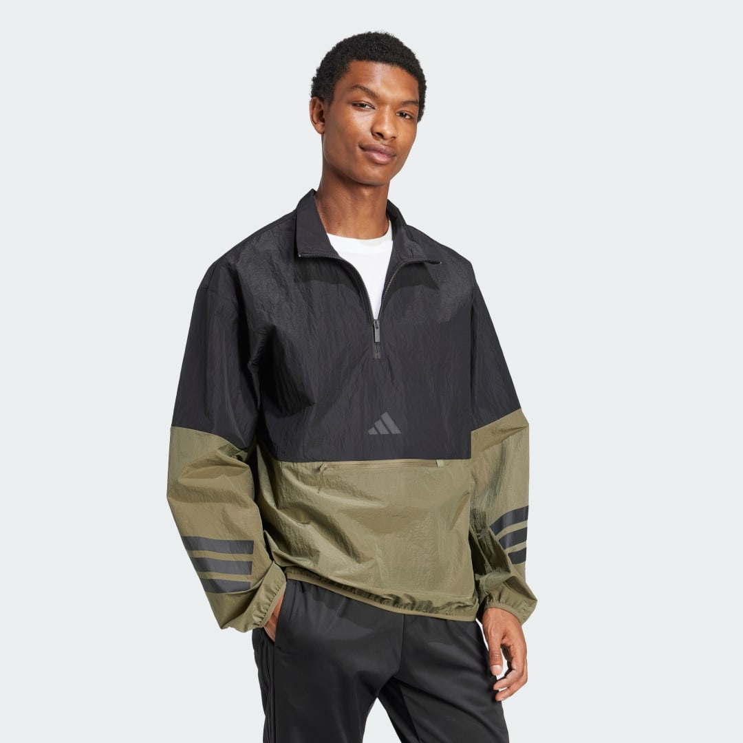 Adidas Future Icons 3-Stripes Woven Sweatshirt met Halflange Rits