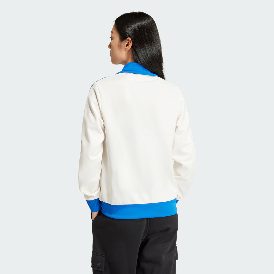 

adidas Chaqueta Deportiva Beckenbauer Mujer, Blanco