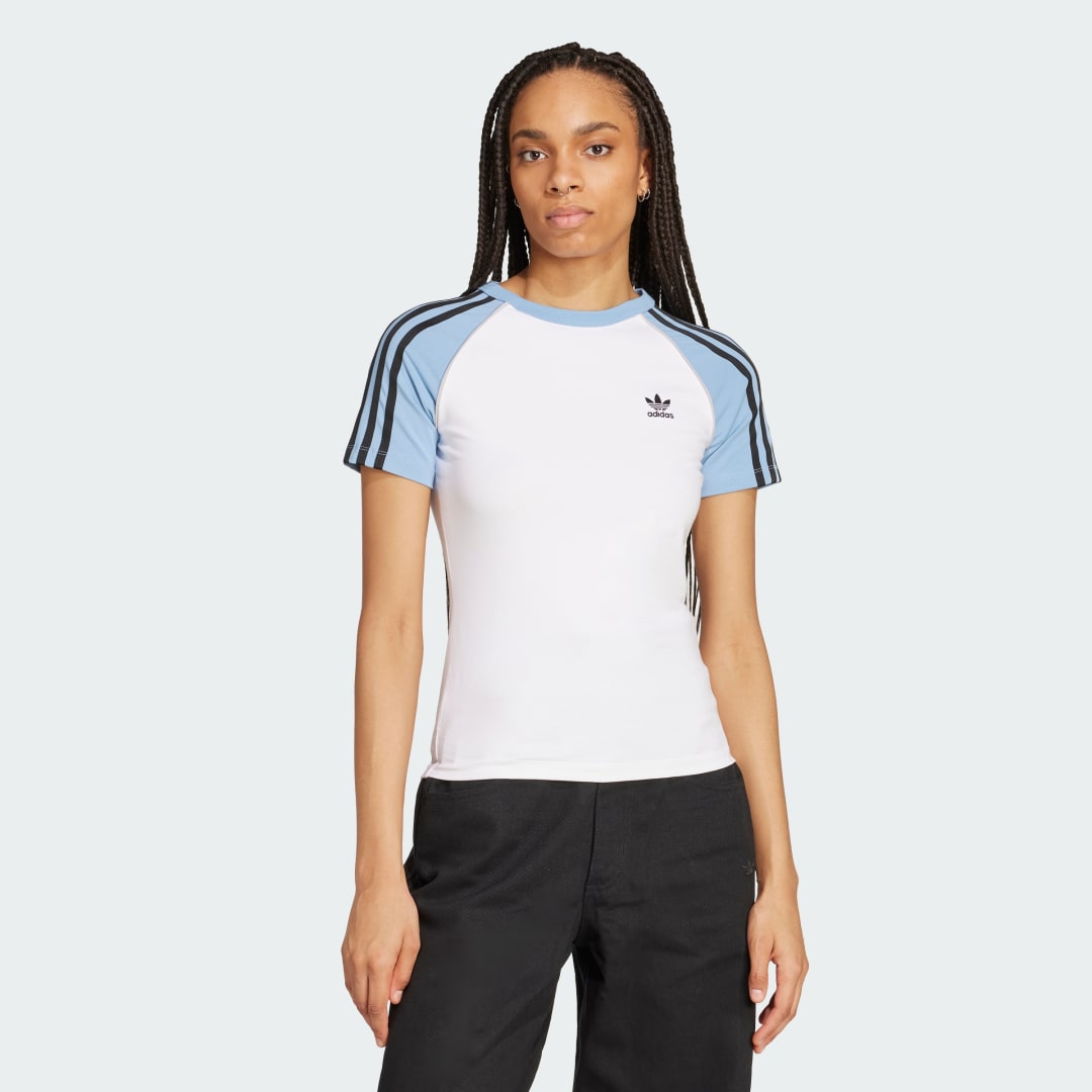 Adidas Adicolor 3-Stripes Raglan Slim-fit T-shirt