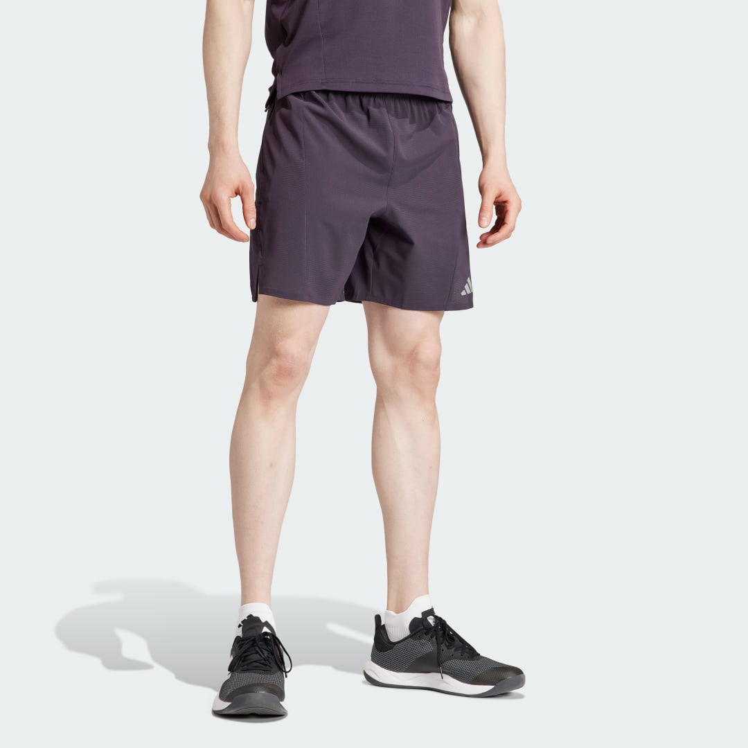 Image of "adidas Designed for Training HIIT Workout HEAT.RDY Shorts Aurora Black M/M 5"" - Men HIIT,Training Shorts"