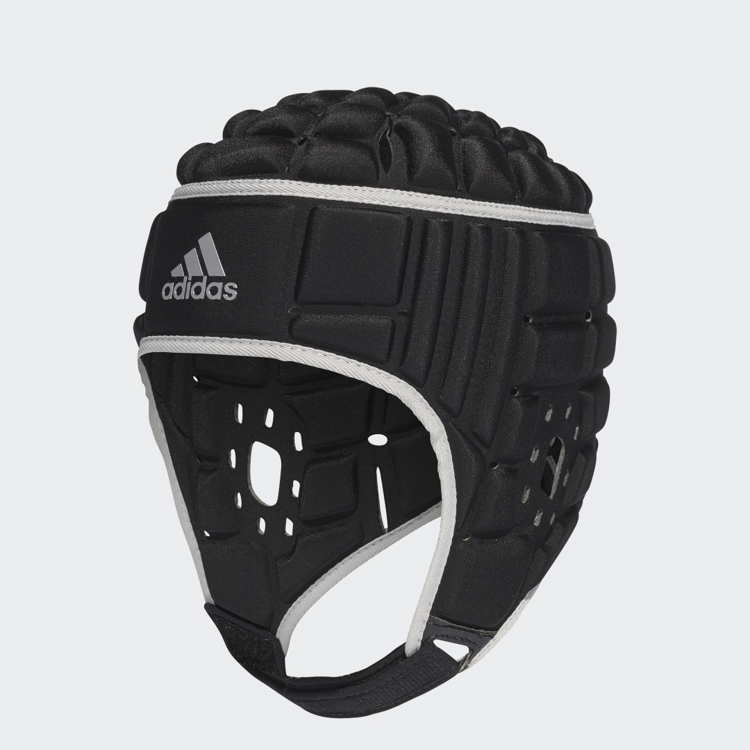 Шлем защитный adidas Rugby Headguard, f41033, цвет: Black/MTSILV (черный)