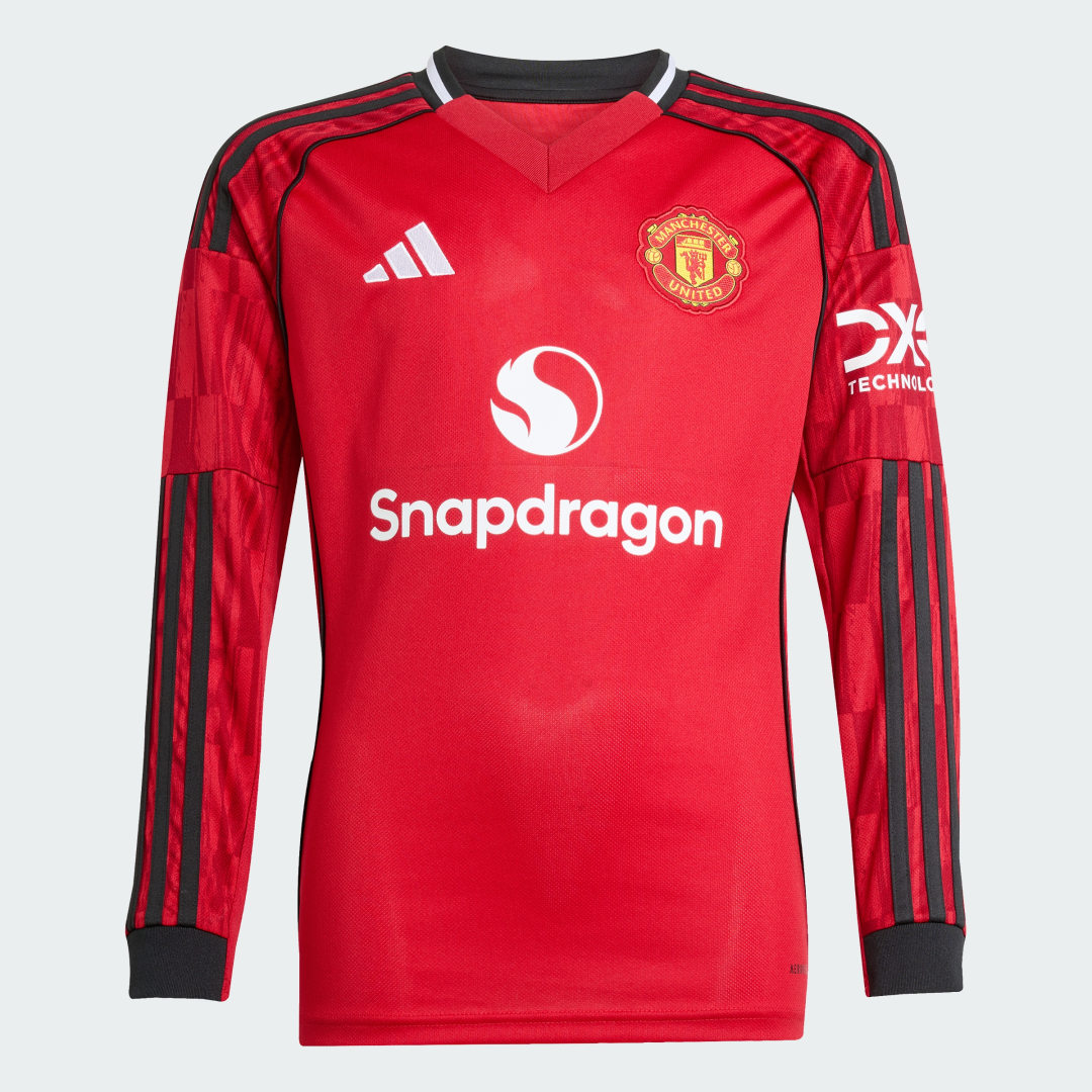 Adidas Manchester United 25 26 Long Sleeve Thuisshirt Kids