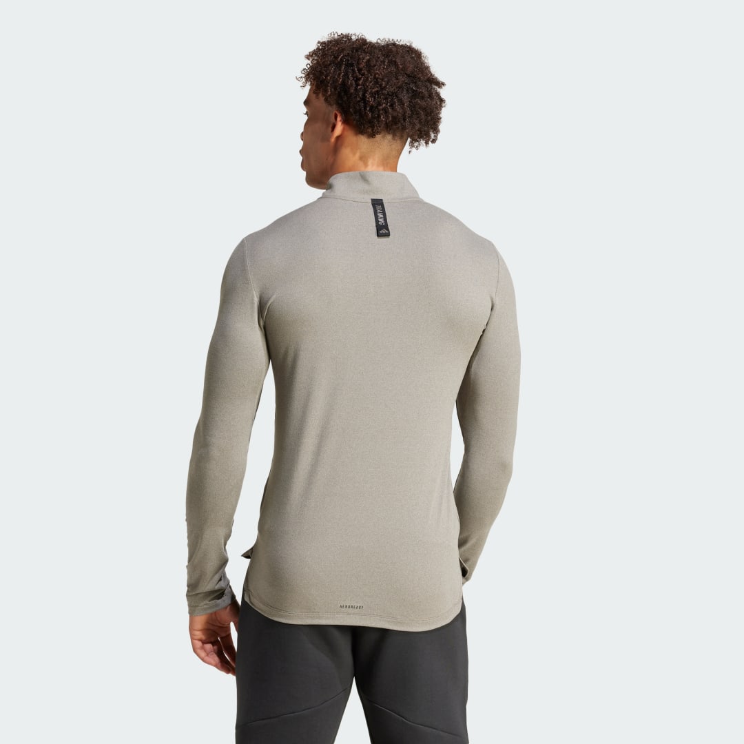 Adidas Workout Longsleeve met Halflange Rits