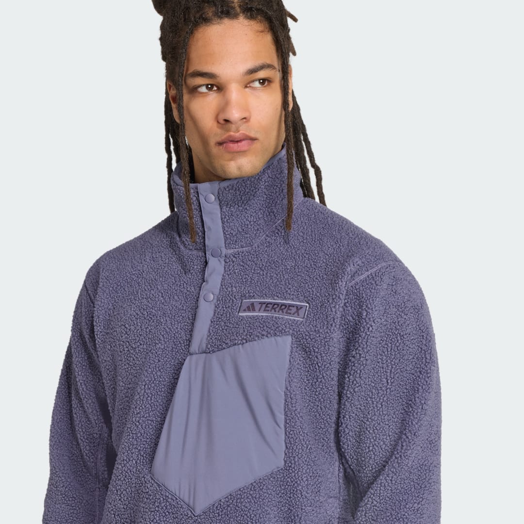 Adidas Terrex Xploric High Pile Fleece Pullover Sweatshirt